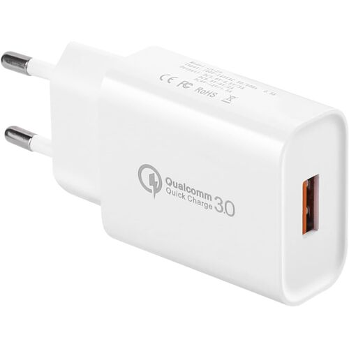 JGD-Chargeur USB, Quick Charge 3.0 Chargeur Rapide Compatible avec Samsung Galaxy S6 S7 S8 S9 S10 S20 S21 S22 A13 A53/Note 8/9, iPhone, Huawei, Téléphone Portable, Chargeur Rapide Original de Remplac
