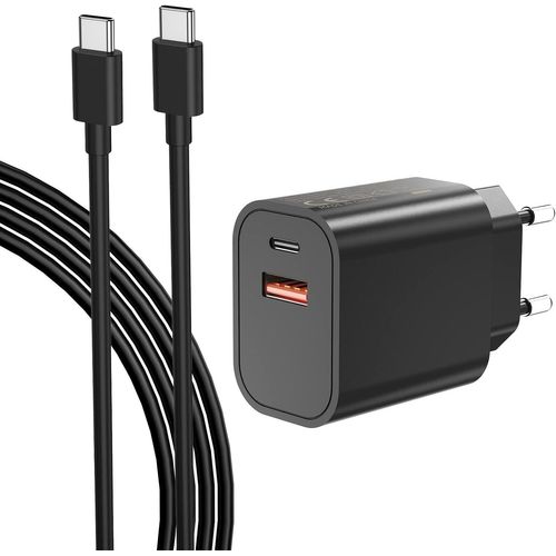 Ayu-Chargeur Usb C, 20w Alimentation Pd Qc 3.0 Chargeur Rapide Chargeur Mural Connecteur Usb Pour Phone 16 15 14 13 12 Series Ipad Samsung Galaxy S24 S23 S22 Téléphone Android-Inclut Un Câble