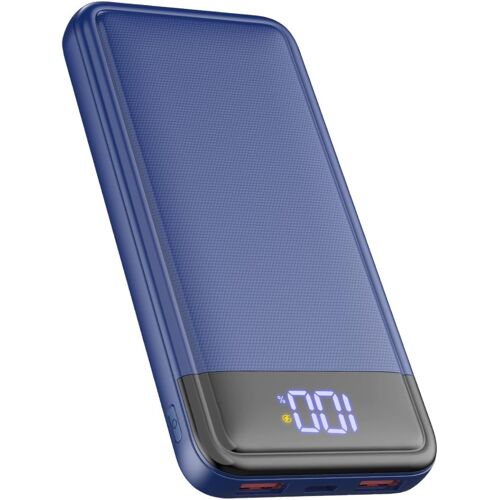 External Battery 13800 Mah, Slimmest 22.5 W Power Bank, Portable Battery Usb C (Input/Output) Pd3.0 Qc4.0 Quick Charge Portable Charger With Lcd Display Compatible With Iphone Samsung Etc. (Blue)