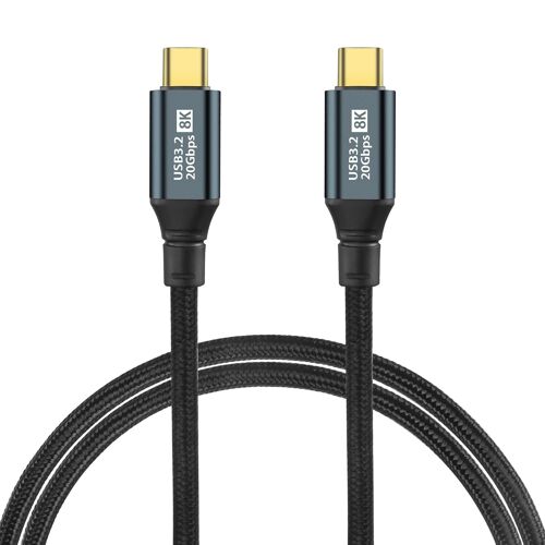 KALANKA-Câble USB C vers USB C 100 W - Câble USB C 3.2 Gen 2 - 20 Gbit/s - Transfert de données 20 V 5 A - Charge rapide - Transmission vidéo 8K @ 60 Hz pour ordinateur portable, téléphone portable,