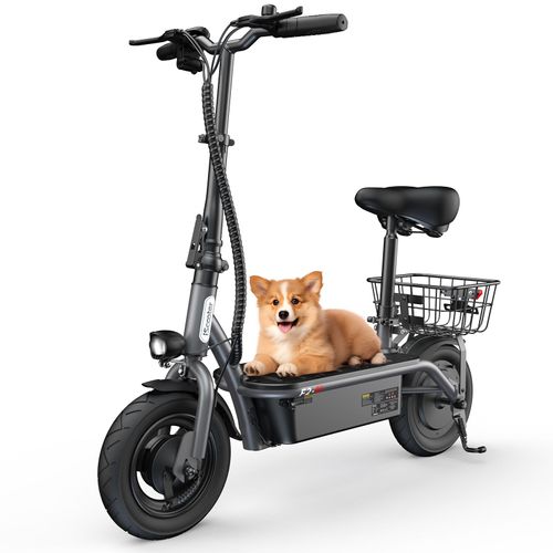Trottinette Électrique Pliable Iscooter F2 - 500w, Autonomie 30 Km, Vitesse Max 30 Km/H, Pneus 10 Pouces, 2 Vitesses Réglables Pour Les Commutes Urbaines Et Le Transport Économique
