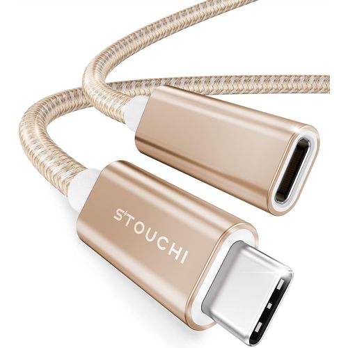 Thef-Câble D'extension Usb C 1m,Nouvelle Version Typec 3.2 Mâle Vers Femelle Charge Rapide Et Transfert De Données Audio Pour Galaxy Tab S8,Pad,M1 M2 Mac Mini/Pro,Galaxy S22,Chargeur Mag-Safe