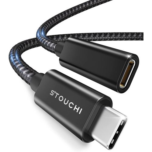 Thef-Câble D'extension Usb C 1,5m,Nouvelle Version Typec 3.2 Mâle Vers Femelle Charge Rapide Et Transfert De Données Audio Pour Galaxy Tab S8,Pad,M1 M2 Mac Mini/Pro,Galaxy S22,Chargeur Mag-Safe