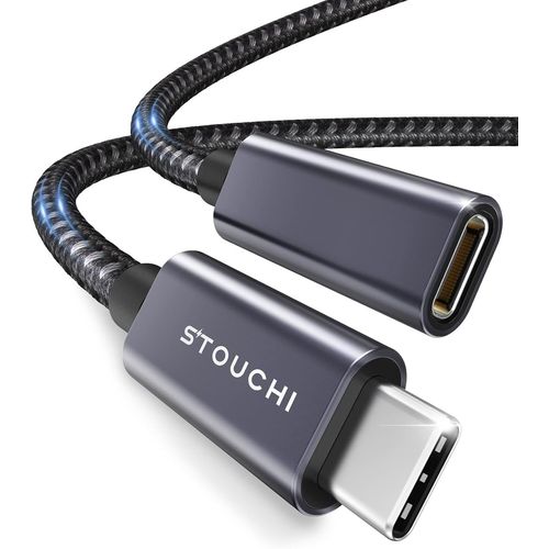 Thef-Câble D'extension Usb C 0,5m,Nouvelle Version Typec 3.2 Mâle Vers Femelle Charge Rapide Et Transfert De Données Audio Pour Galaxy Tab S8,Pad,M1 M2 Mac Mini/Pro,Galaxy S22,Chargeur Mag-Safe