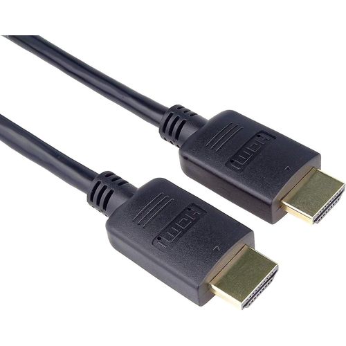 4K Câble HDMI 2.0b Certifié Haute Vitesse M/M 18Gbps avec Ethernet, Compatible avec Vidéo 4K@60Hz, Deep Color, 3D, Arc, HDR, Dolby TrueHD, Connecteurs plaqués Or, Noir, 2 m