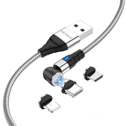 Câble Magnétique De Chargement Pour Sony Xperia 10 III - USB-C Et Micro-USB, 1m, Charge Rapide 2A