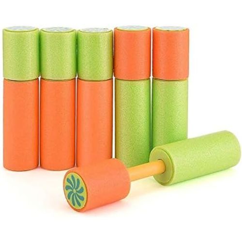 Pistolet À Eau, Super Soaker Mousse Pistolet À Eau Longue Distance Blaster Shooter Pompe Pour Les Enfants D'été (6pcs)