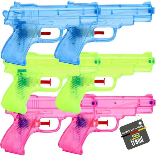 6 Pièces Pistolets À Eau Pistolets De Pulvérisation Set 13 Cm Anniversaires D'enfant Petit Cadeau