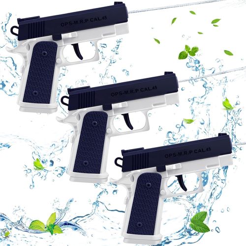Lot De 3 Pistolets À Eau Enfant, Pistolet À Eau, Petit Pistolet A Eau, Pistolet À Eau Longue Portée, Longue Portée De 10 Meter, Pour Piscine, Plages, Jardins, Garçons Et Filles