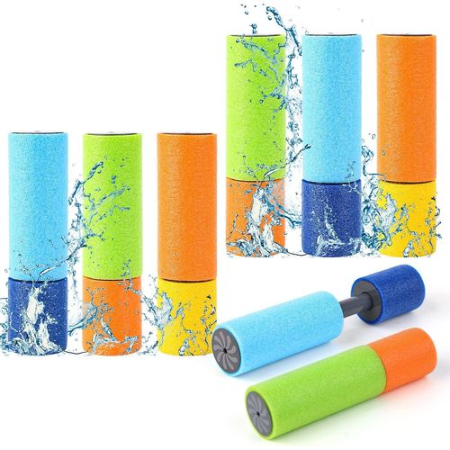 Lot De 6 Pistolets À Eau, Pistolet À Eau En Mousse, Pistolet Pulvérisateur Coloré Pour Enfants Et Adultes