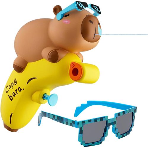 Pistolet À Eau Pour Enfants Avec Lunettes De Soleil - Pistolet À Eau Capybara - Pistolet À Eau Pour Enfants - Jouet De Piscine - Pistolet À Eau Pour L'extérieur - Jouet De Plage