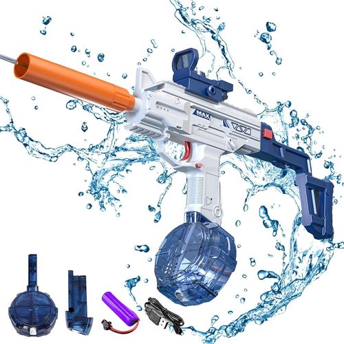 Pistolet À Eau Électrique Pour Enfants Et Adultes - Jouet De Tir Automatique Longue Portée En Plastique Pour Jeux D'eau