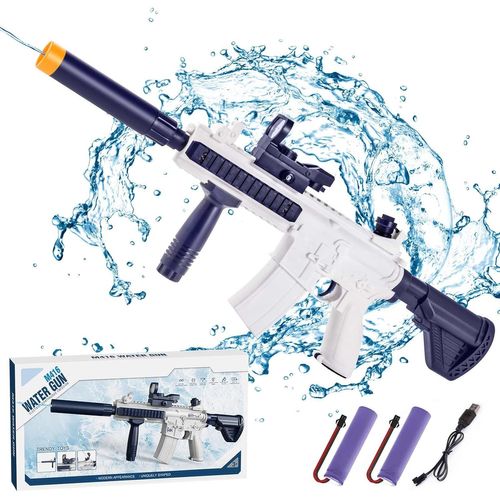 Kal-Pistolet A Eau Électrique, Pistolet À Eau Automatique 434 + 58cc Grande Capacité, Longue Portée Pour Enfants Et Adultes Le Jardin D'été Piscine Plage (M416)