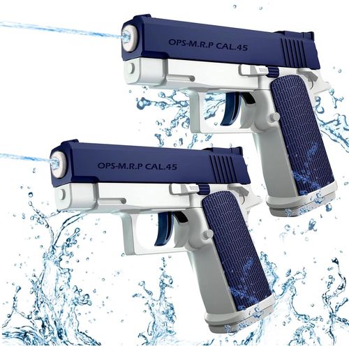 Kal-Pistolet A Eau 2 Pièces Pistolets À Eau Pour Enfant Water Gun Pour Pool Party, Plage, Combat De L'eau, Cadeaux (2 Bleu)