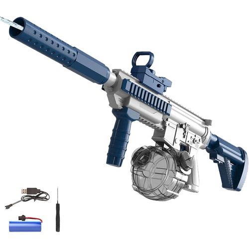 Cap-Pistolet À Eau Électrique Pour Enfants Adultes,Pistolets À Eau Pour Enfant,Water Gun,Pour L'extérieur,La Piscine,L'été,Jardin,Plage Fête D'été