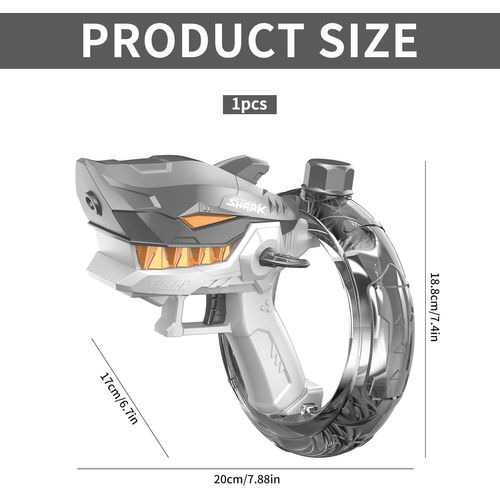 Pistolet À Eau Electrique,Pistolet À Eau Automatique,Pistolet À Eau Longue Portée De 10meter,Puissant Pistolet À Eau Avec Batterie Rechargeable,Pour Extérieure, Fête, La Plage, La Piscine