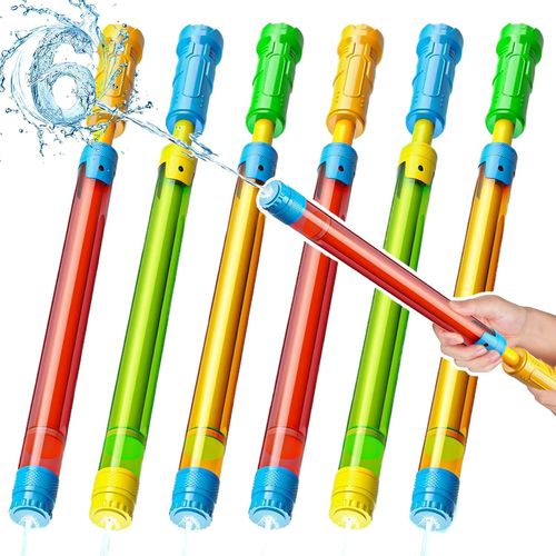 Kal-Pistolet À Eau 42cm Pistolet A Eau En Plastique Pour Enfants Et Adultes Pistolet A Eau Enfant Jouets D'été Pour Piscine Plage Fête Jeux D'eau Exterieur Et Jeux Piscine Enfant(6 Pièces)