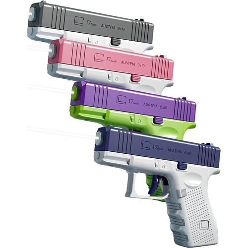 Ayu-4pcs Pistolet À Eau Enfants Super Gun Cool Toy, Été Petit Jet D'eau Jouet Plongeur D'eau Manuel Piscine Plage Combat Baignoire Jardin Jeux En Plein Air Partie Cadeau