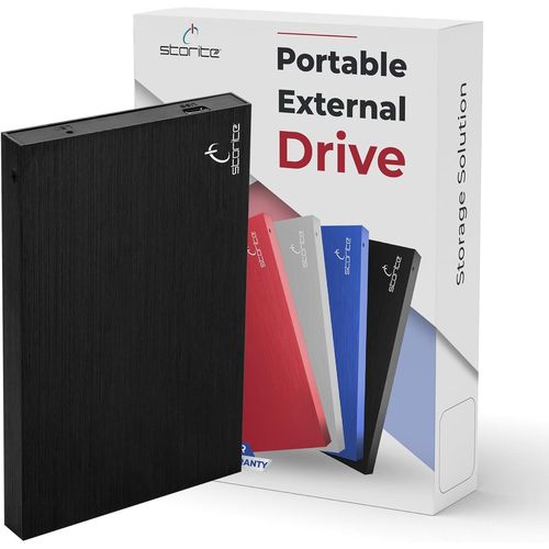 Disque Dur Externe Portable Usb 2.0 500Go, Stockage De Sauvegarde, Transfert De Données Rapide, Disque Dur Compatible Avec Mac/Ordinateur Portable/Ordinateur De Bureau (Noir)