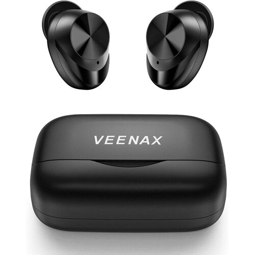 KAL-X11 Ecouteurs Bluetooth Sans Fil, Oreillette Intra-Auriculaires Sport Contrôle Tactile, Casque Stéréo Avec Microphone Et Basses, Batterie Externe Mini, 150 Heures/Cvc 8.0/Usb Type C, Noir