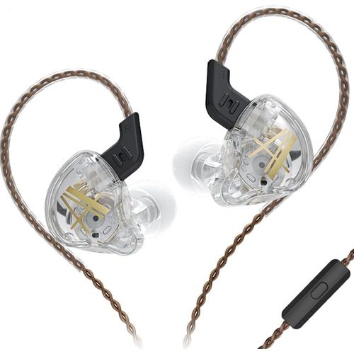 Ca2 Écouteurs Intra-Auriculaires Avec Microphone, Caisson De Basses Personnalisé, Convient Aux Musiciens, Réduction Du Bruit, Blanc