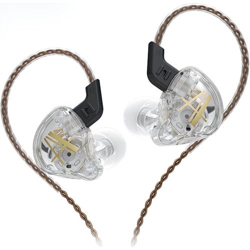 Ca2 Écouteurs Intra-Auriculaires Avec Microphone, Caisson De Basses Personnalisé, Écouteurs De Jeu, Dj, Chanteur, Convient Pour Les Musiciens, Réduction Du Bruit, Blanc Sans Micro