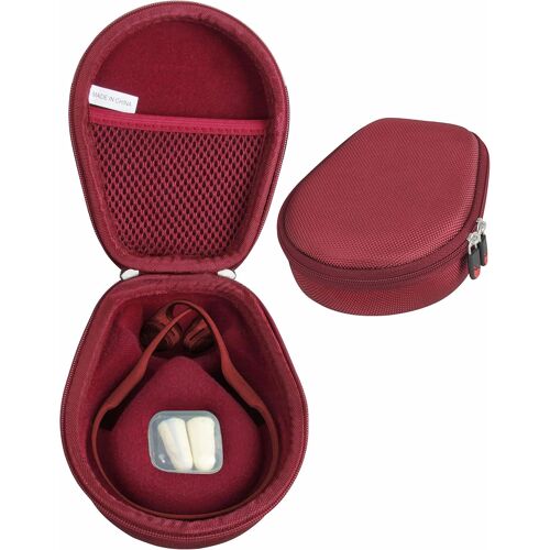 VornixorSarlshop-Housse Canyon Red de Voyage Compatible avec AFTERSHOKZ Trekz Air Sport Bluetooth Bone Conduction Ecouteurs Conduction Osseuse Casque Bloothooth sans Fil (AS650)
