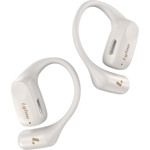 Open Earphones, Wireless Bluetooth 5.4 Earbuds, 0.6 Mm Earhooks, Ultra-Comfort, 30 Hours Playtime, Ipx5 Waterproof, Clear Call, Sports Headphones (White)