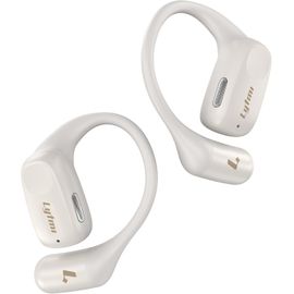 Open Earphones, Wireless Bluetooth 5.4 Earbuds, 0.6 Mm Earhooks, Ultra-Comfort, 30 Hours Playtime, Ipx5 Waterproof, Clear Call, Sports Headphones (White)