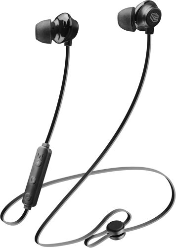 Écouteurs Bluetooth avec Microphone pour Smartphone Universel - Télécommande Intégrée - Batterie 6 Heures - Couleur Noir