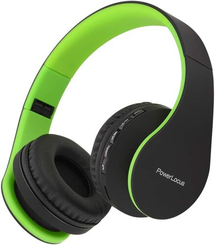 LORANKA-Casque Bluetooth sans Fil, Pliable Casque Audio Stéréo, Oreillette Bluetooth avec Micro Intégré/Micro SD/FM Radio pour Téléphones/PC/Tablettes/TV