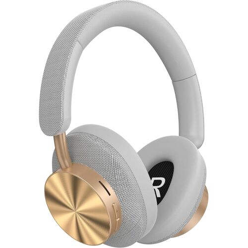 Next Destination Casque Bluetooth Over-Ear Écouteurs sans Fil Diadema Circum-auriculaire, Sonido Cristalino, Bajo Potente, 40h Autonomie, ANC, Confort Léger ¿ Compatible iPhone/Android - ND06 - Gris