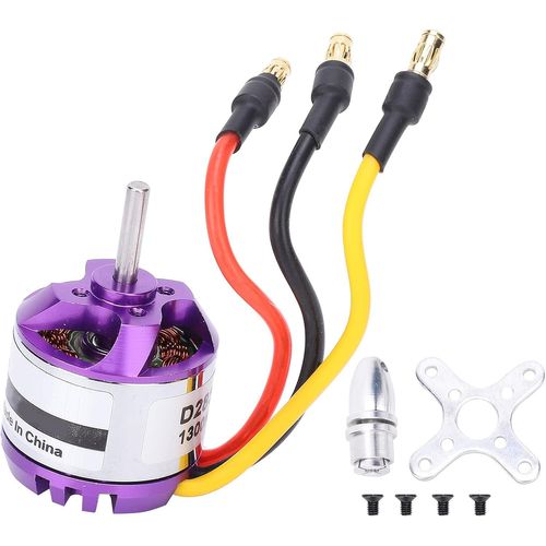 Moteur Brushless, D2830 RC Outrunner Accessoire De Modélisation sans Balais pour Mini Multicopters Avion Hélicoptère Télécommande Pièces DIY Quadricoptère Copter Multi Drone FPV Model(1300KV)