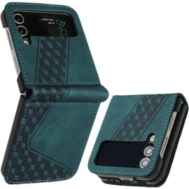 Kal-Coque Pour Samsung Galaxy Z Flip 4, Etui Protection Housse Premium En Cuir Pu Portefeuille Étui Téléphone [Fermoir Magnétique] [Fentes Pour Cartes] Flip Case Pour Samsung Galaxy Z Flip 4¿Vert