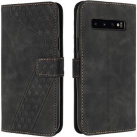 Coque Pour Samsung Galaxy S10 Plus, Etui Protection Housse Premium En Cuir Pu Portefeuille Étui Téléphone [Fermoir Magnétique] [Fentes Pour Cartes] Flip Case Pour Samsung Galaxy S10 Plus(Noir