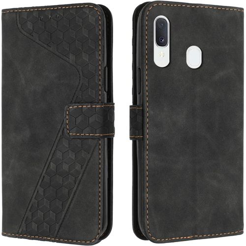 Coque Pour Samsung Galaxy A20/A30/M10s, Tui Tlphone Samsung A20/A30/M10s, Etui Housse En Cuir Pu Portefeuille Pochette Flip Case [Magntique] Etui Rabat Pour Galaxy A20/A30/M10s (Noir)