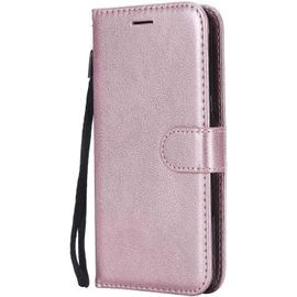 Kal-Coque Pour Galaxy J5 2016, Pu En Cuir Coque Portefeuille Étui Housse, Design Classique Tpu Coque Pour Samsung Galaxy J5 2016 - Rose