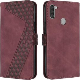 KAL-Coque Pour Samsung Galaxy A11/M11, Etui Protection Housse Premium En Cuir Pu Portefeuille Étui Téléphone [Fermoir Magnétique] [Fentes Pour Cartes] Flip Case Pour Samsung Galaxy A11/M11¿Rouge