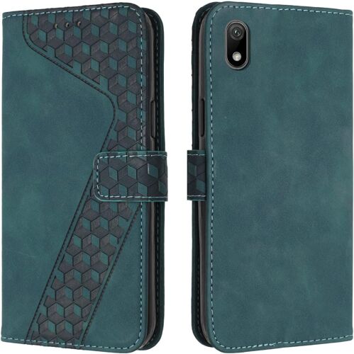KAL-Coque Pour Huawei Y5 2019/Honor 8S, Etui Protection Housse Premium En Cuir Pu Portefeuille Étui Téléphone [Fermoir Magnétique] [Fentes Pour Cartes] Flip Case Pour Huawei Y5 2019/Honor 8S¿Vert