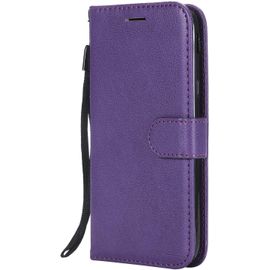 Kal-Coque Pour Galaxy J5 2017, Pu En Cuir Coque Portefeuille Étui Housse, Design Classique Tpu Coque Pour Samsung Galaxy J5 2017 - Violet