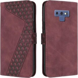 Coque Pour Samsung Galaxy Note 9, Etui Protection Housse Premium En Cuir Pu Portefeuille Étui Téléphone [Fermoir Magnétique] [Fentes Pour Cartes] Flip Case Pour Samsung Galaxy Note 9¿Rouge