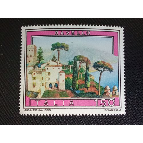 Timbre Italie Y T 1427 Ravello 1980 (060709 )