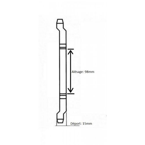 Couronne De Transmission Charvin Pour Peugeot 103 48 Dents Pas 415 Ø98 Neuf
