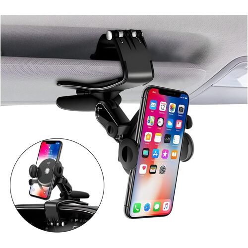 Car Phone Holder, Multi-Function Phone Holder For Car Dashboard, Car Phone Holder With 360° Adjustable Spring Clip, Phone Holder For Dashboard