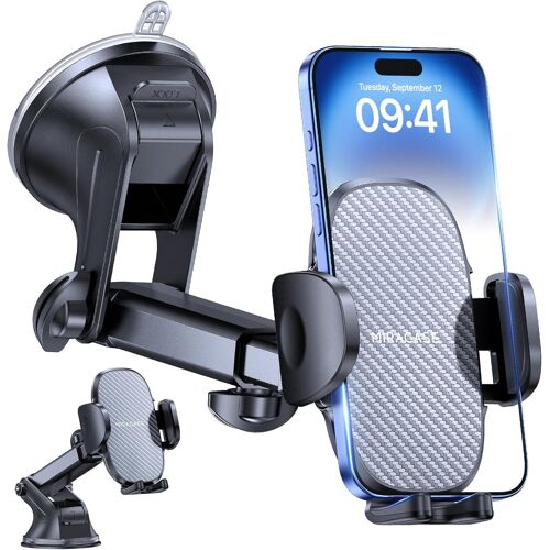 Car Phone Holder For Dashboard, Windshield And Desk, 3 In 1 Cell Phone Holder, 360 Degree Rotating Car Mount For Iphone 16 15 Pro Plus Max 14 13 12 11samsung