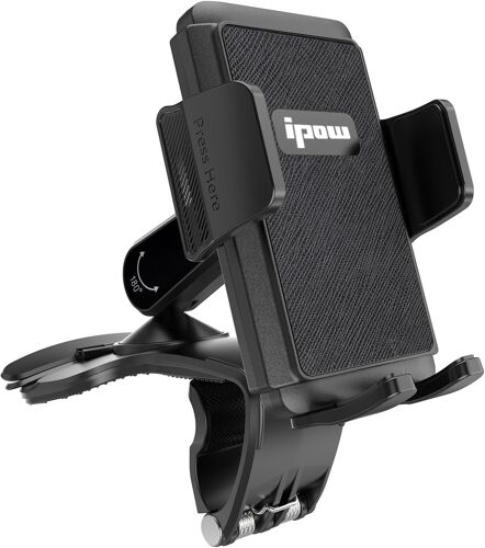 Car Dashboard Phone Holder, 360 Degree Rotation Phone Holder Compatible With Iphone 16 15 14 13 Pro Max And 4-7 Inch Smartphones (Black)