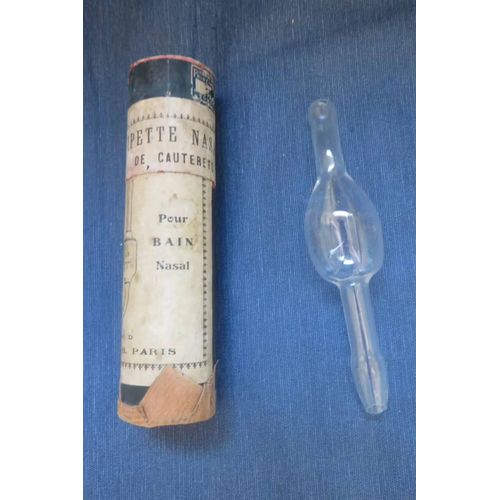 Ancienne Pipette Médicale Nasale Etabts J.B. Paris