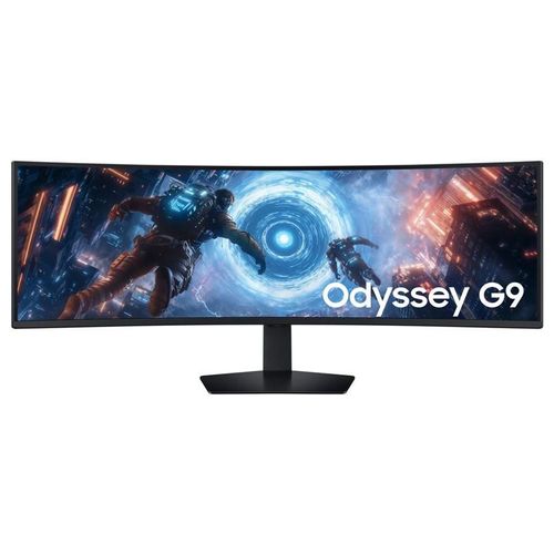 Samsung Odyssey G9 S49FG910EU - G91F Series - écran LED - jeux - incurvé - 49" - 5120 x 1440 Dual Quad HD @ 144 Hz - VA - 350 cd/m² - 2500:1 - DisplayHDR 600 - 1 ms - 2xHDMI, DisplayPort - noir