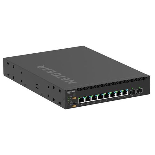 NETGEAR M4350-8M2V - Commutateur - C3 - Géré - 8 x 2.5GBase-T (PoE ++) + 2 x 25 Gigabit SFP28 (liaison montante) - flux d'air de l'avant vers l'arrière - de bureau, Montable sur rack - PoE++ (551...
