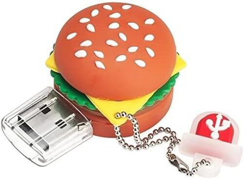 32 Go Clé USB en Forme de Hamburger, Amusante et Mignonne Mémoire Stick USB Flash Drive pour Stockage de Données Externe